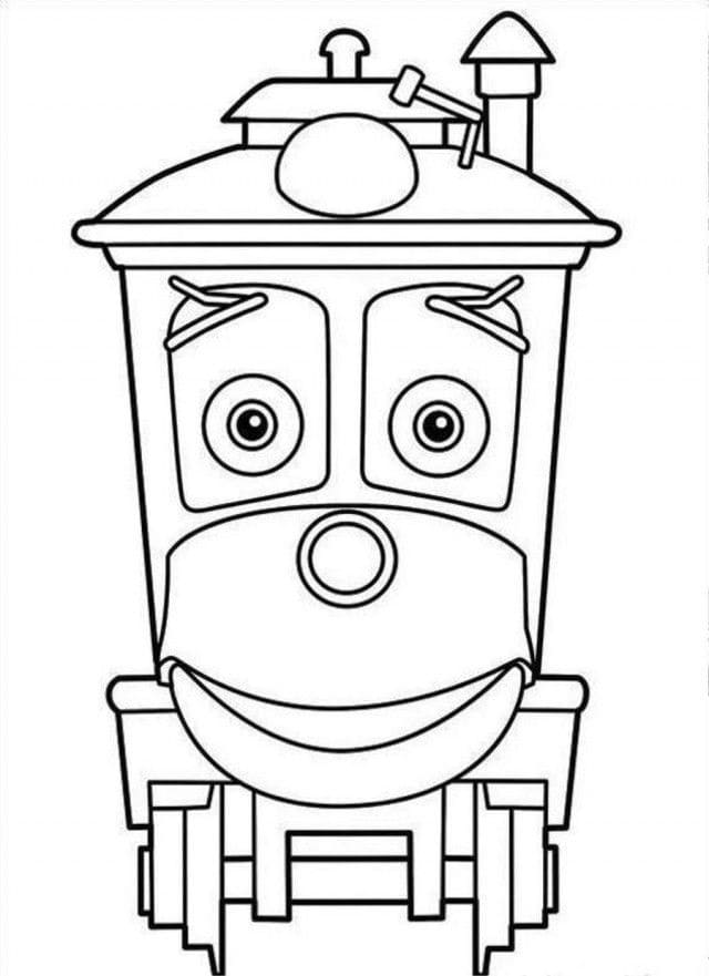 Chuggington tisknutelný omalovánka