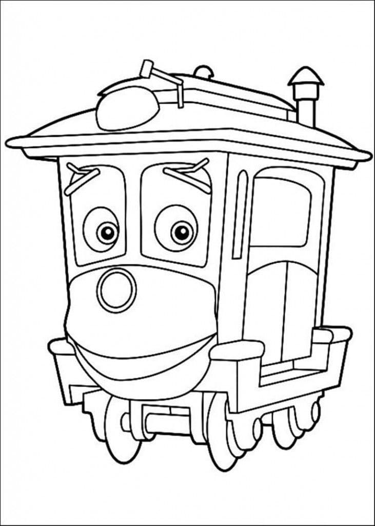 Chuggington zadarmo omalovánka