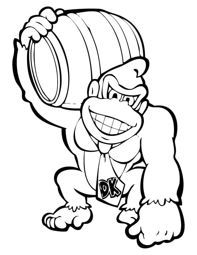 Donkey Kong k tisku omalovánka