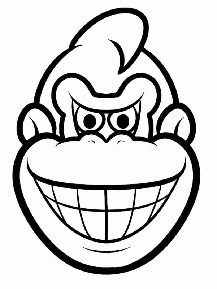 Donkey Kong omalovánka zdarma omalovánka