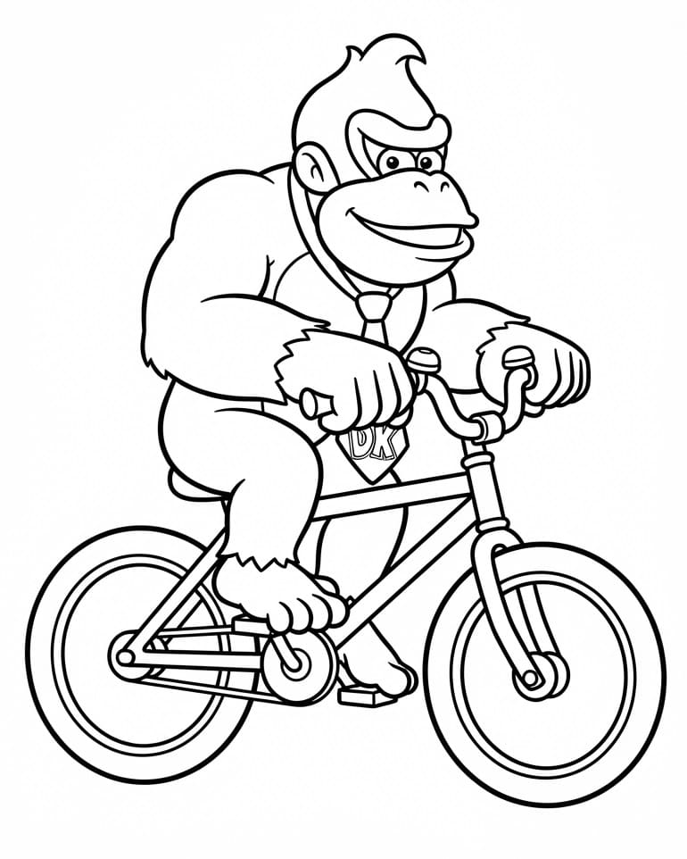 Donkey Kong z Maria omalovánka