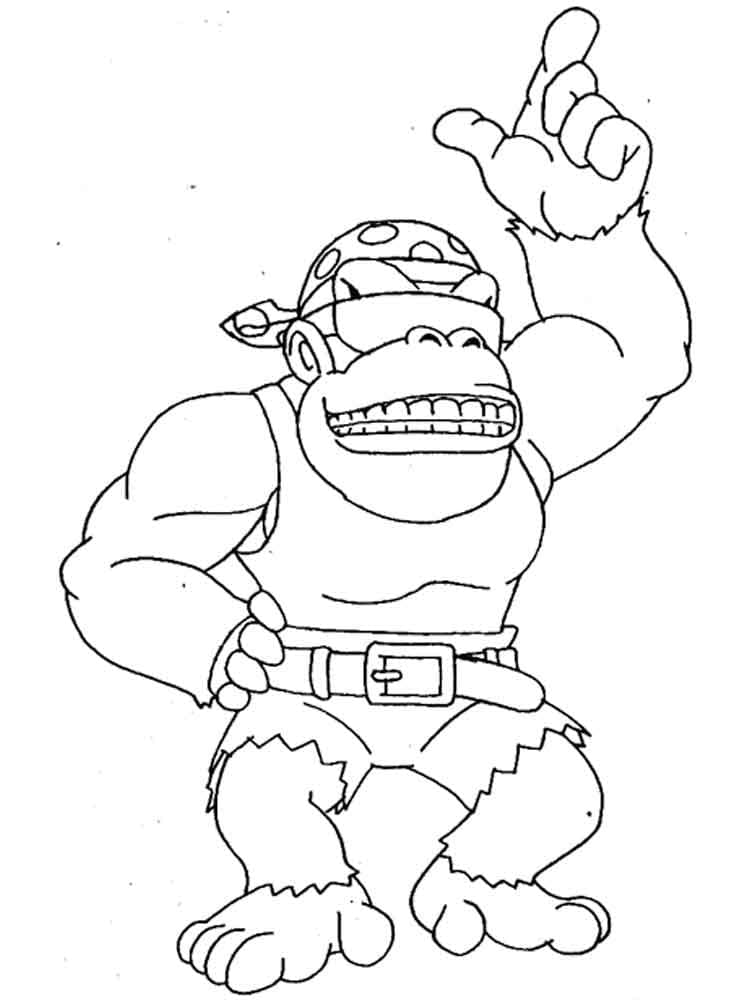 Donkey Kong zadarmo omalovánka
