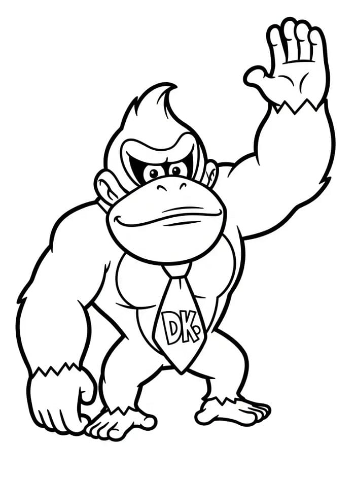 Donkey Kong omalovánky