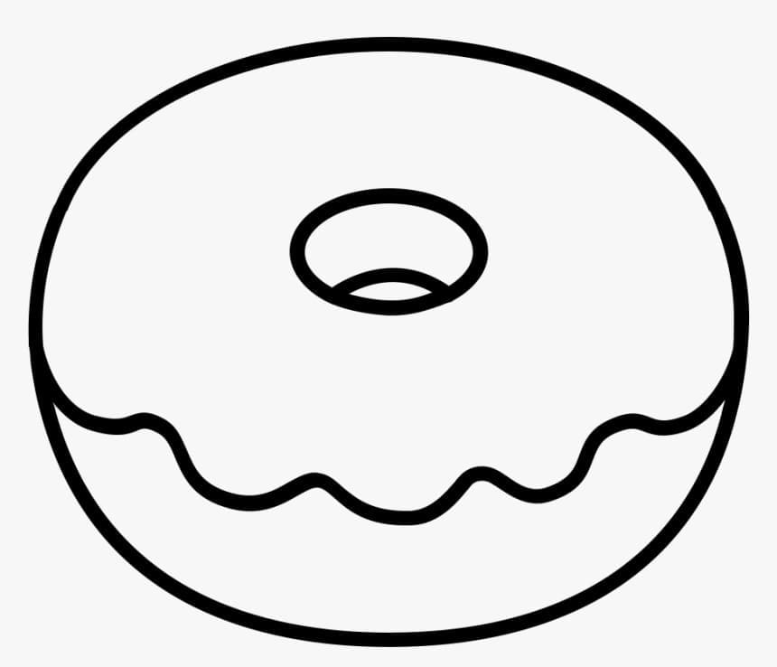 Omalovánka Donut k vytištění zdarma