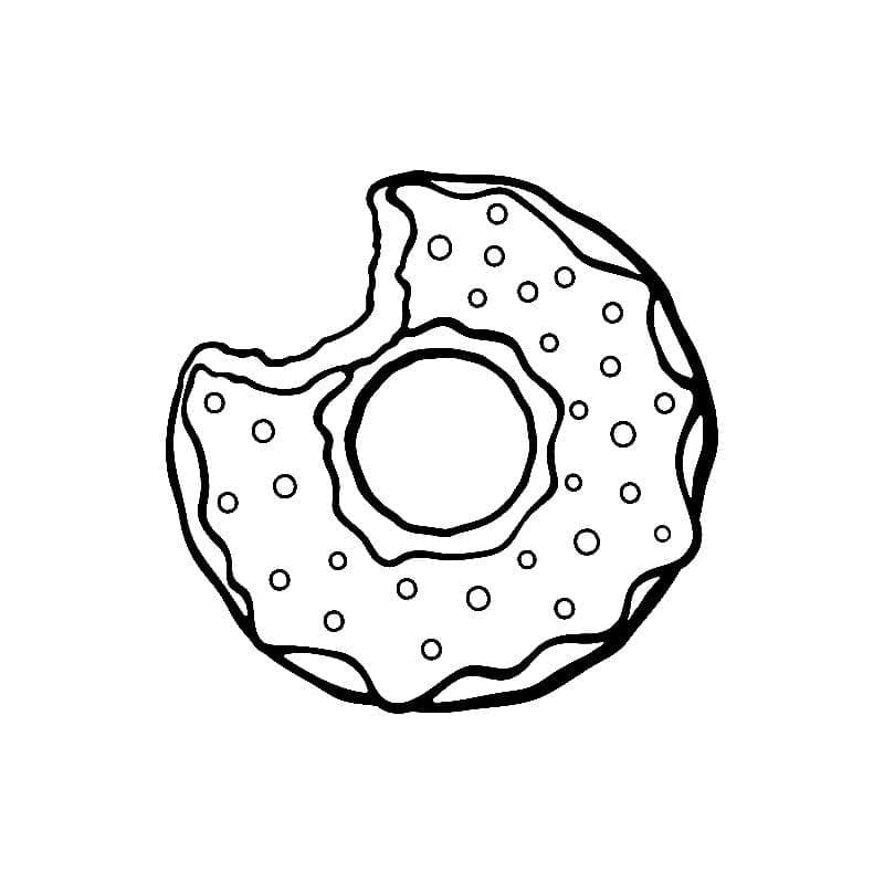 Omalovánka Donut zdarma pro děti