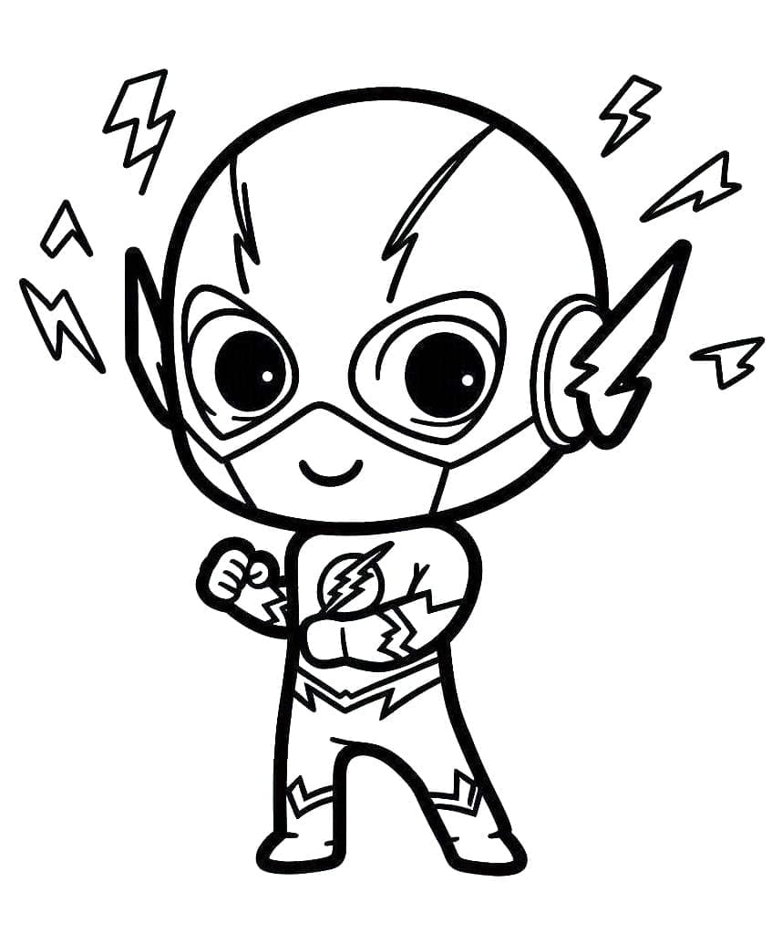 Flash pro 3leté děti omalovánka