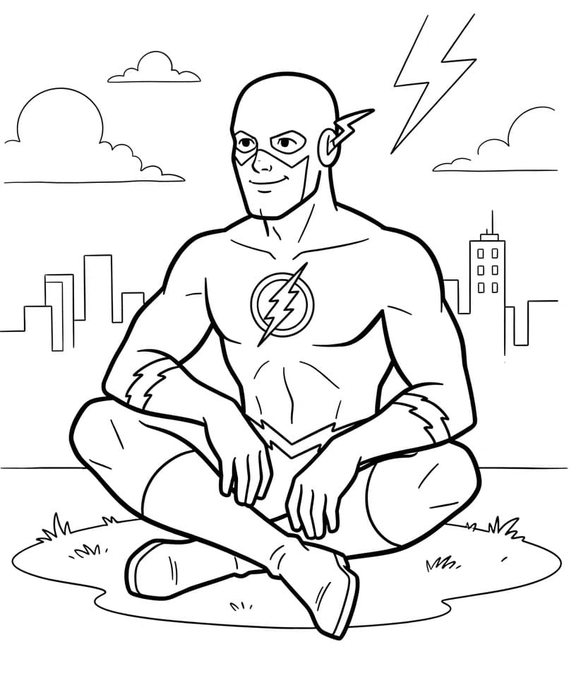 Flash pro děti omalovánka