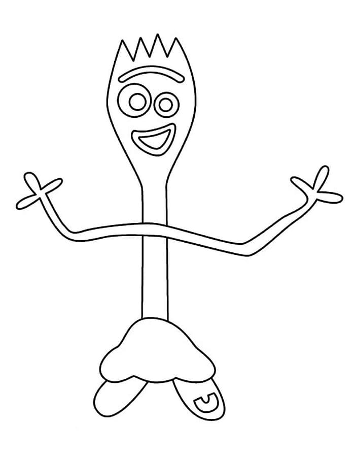 Forky Příběhu hraček 5 omalovánka