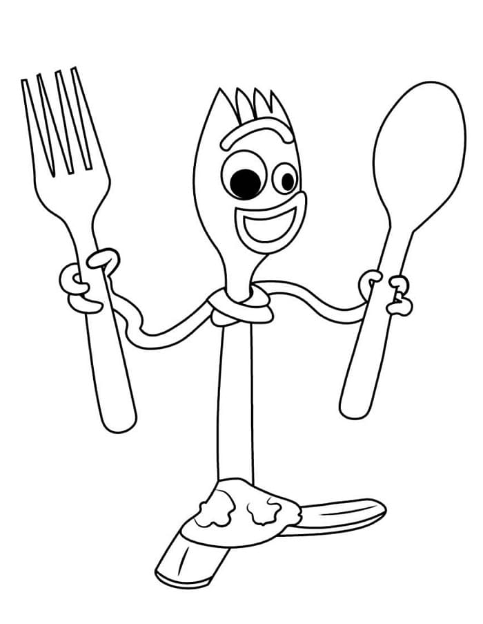 Forky z Příběhu hraček 5 omalovánka