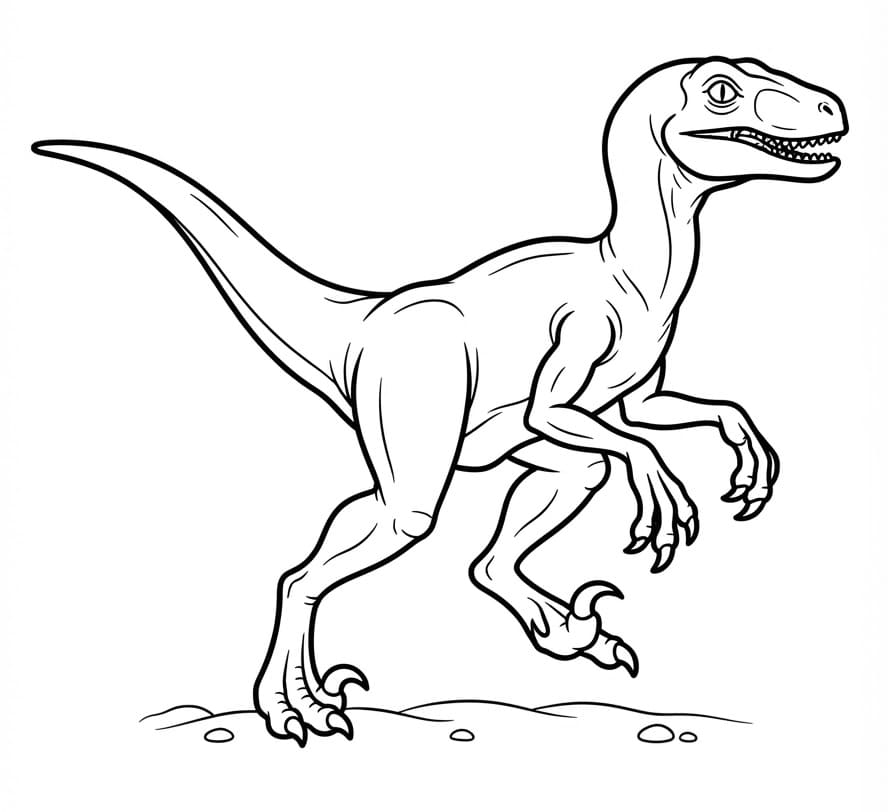 Velociraptor omalovánky