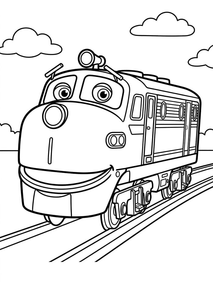 Jednoduchý Chuggington omalovánka