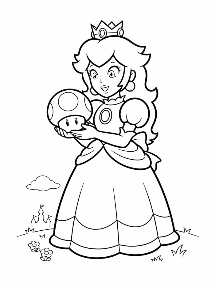 Omalovánky Princezna Peach