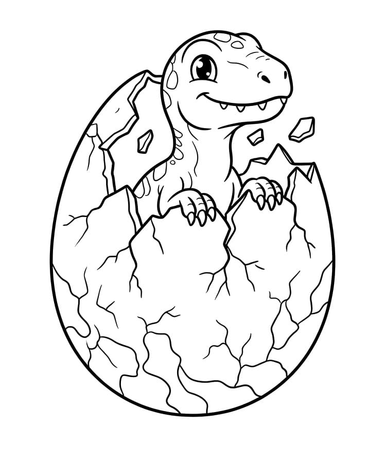 Omalovánka Mládě Velociraptora