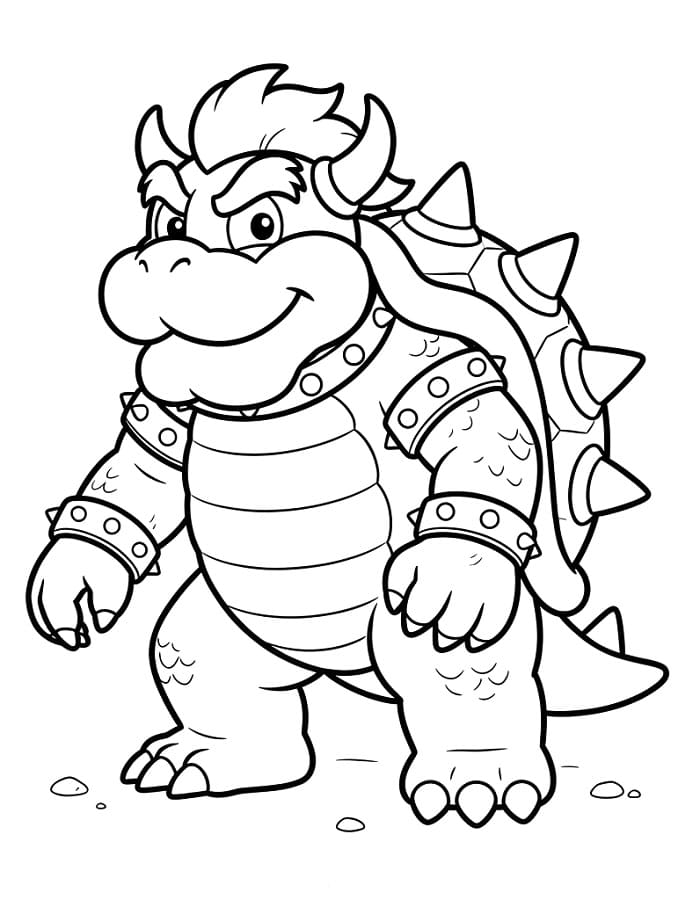 Nintendo Bowser omalovánka