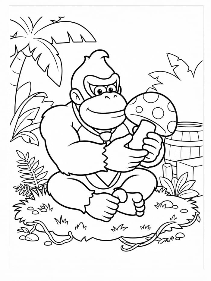 Nintendo Donkey Kong omalovánka