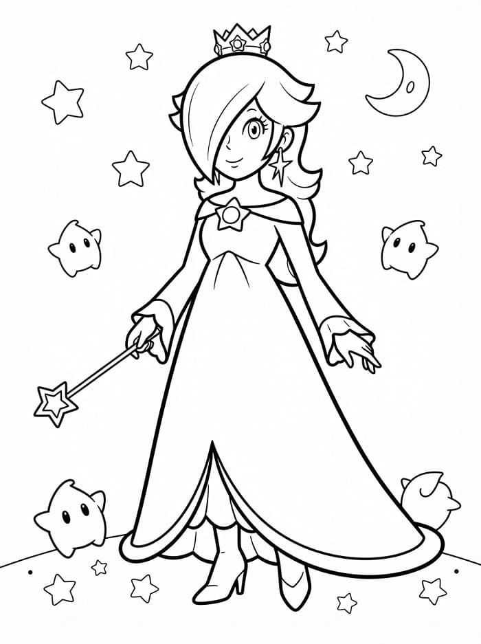 Omalovánka Nintendo Rosalina