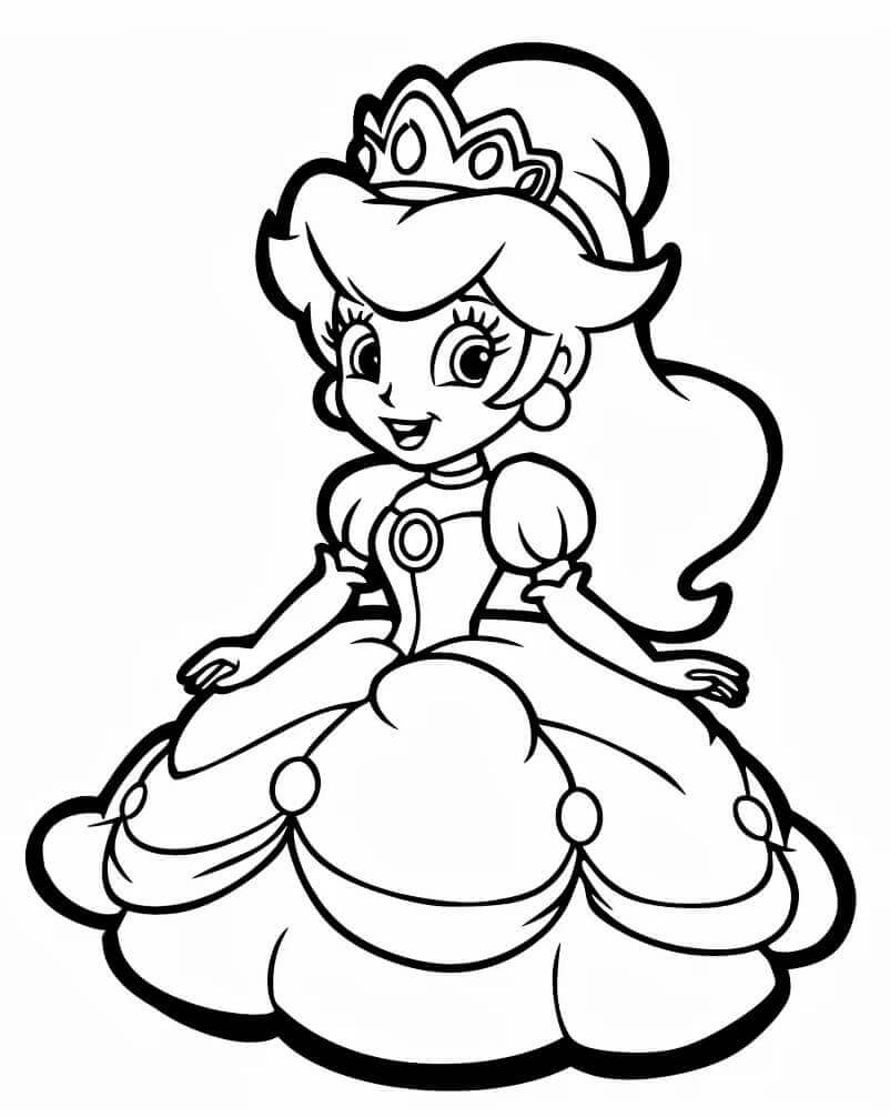 Omalovánka Nintendo princezna Daisy