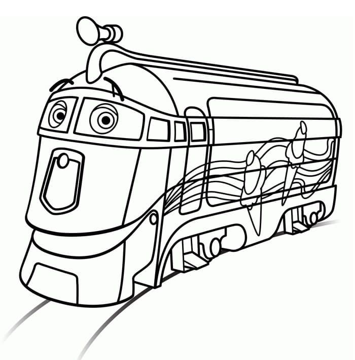 Obrázek Chuggingtonu zdarma omalovánka