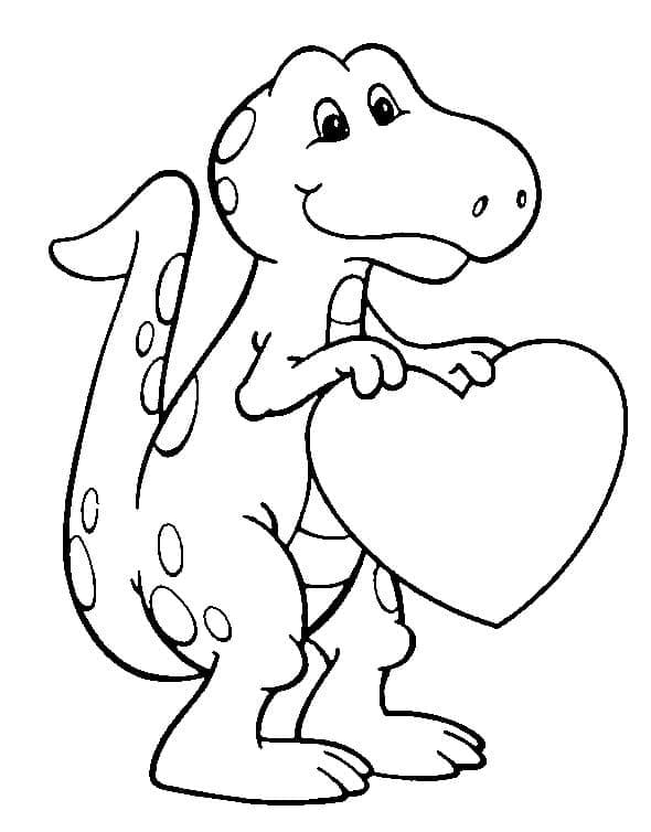 Obrázek T-Rexe zdarma omalovánka