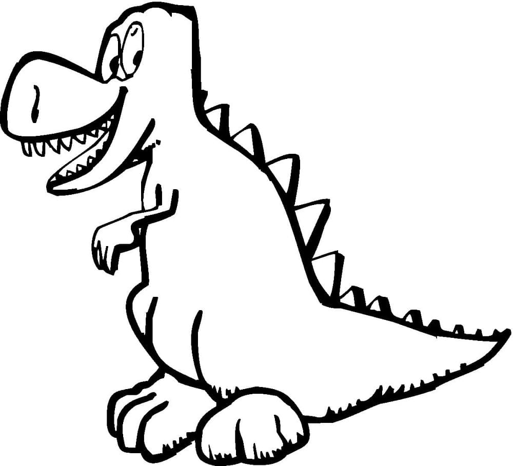 Obrázek T-Rexe omalovánka