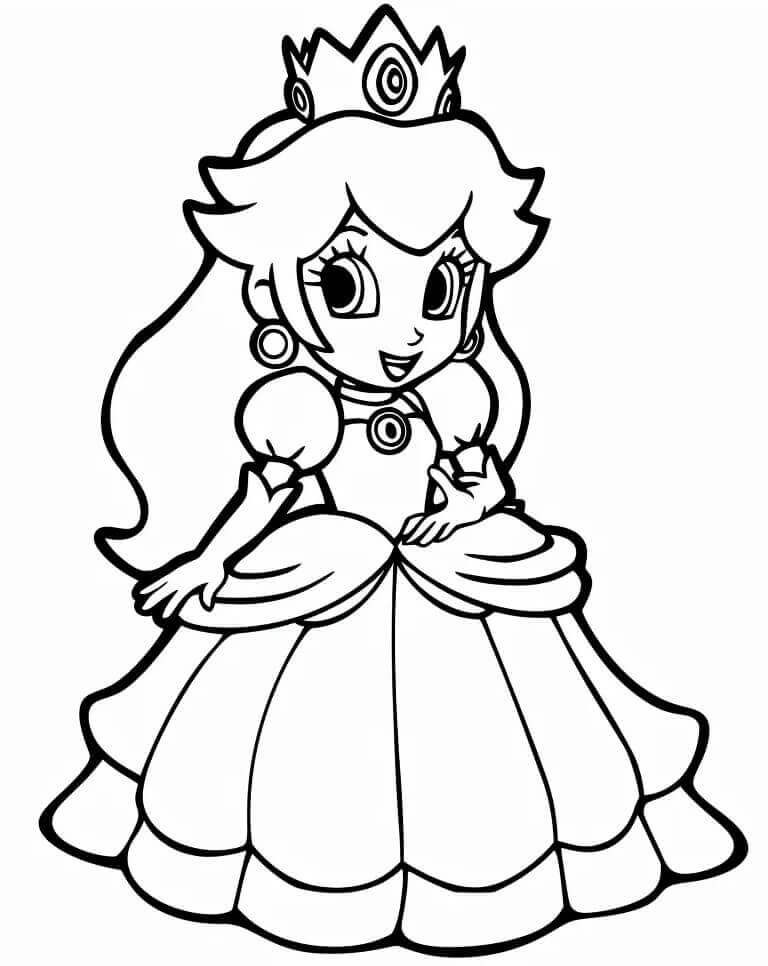 Omalovánka Princezna Daisy zdarma