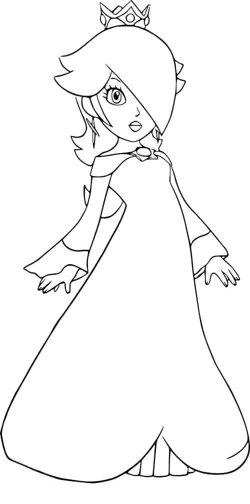 Rosalina zadarmo omalovánka