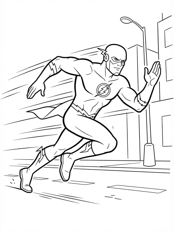 Rychle běžící Flash omalovánka
