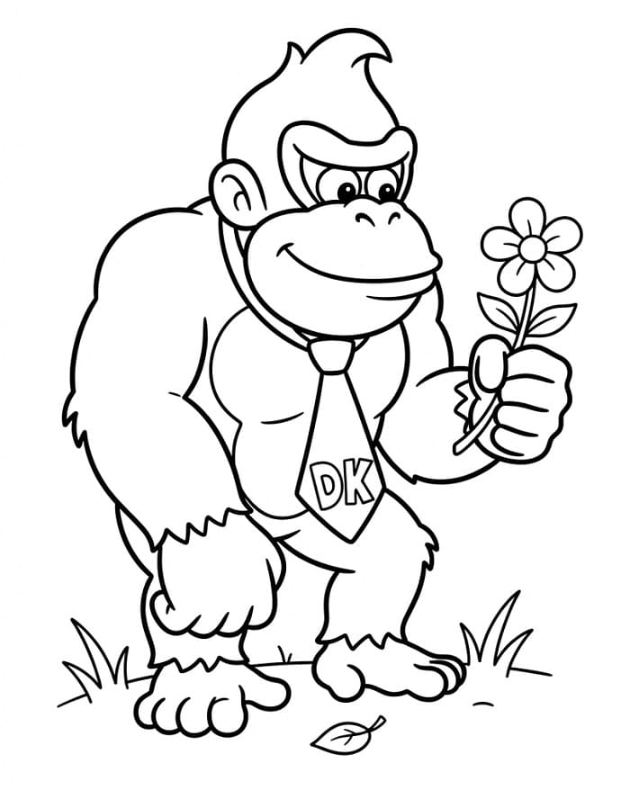 Skvělý Donkey Kong omalovánka
