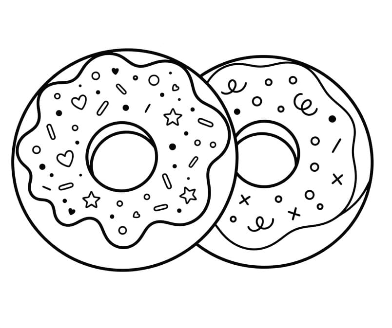 Omalovánka Sladký donut