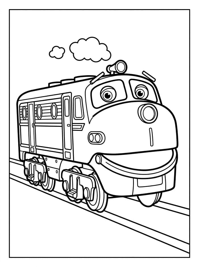 Snadný Chuggington omalovánka