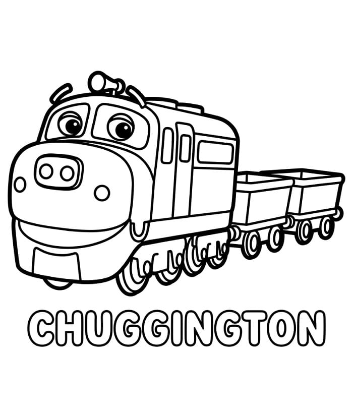 Šťastný Chuggington omalovánka
