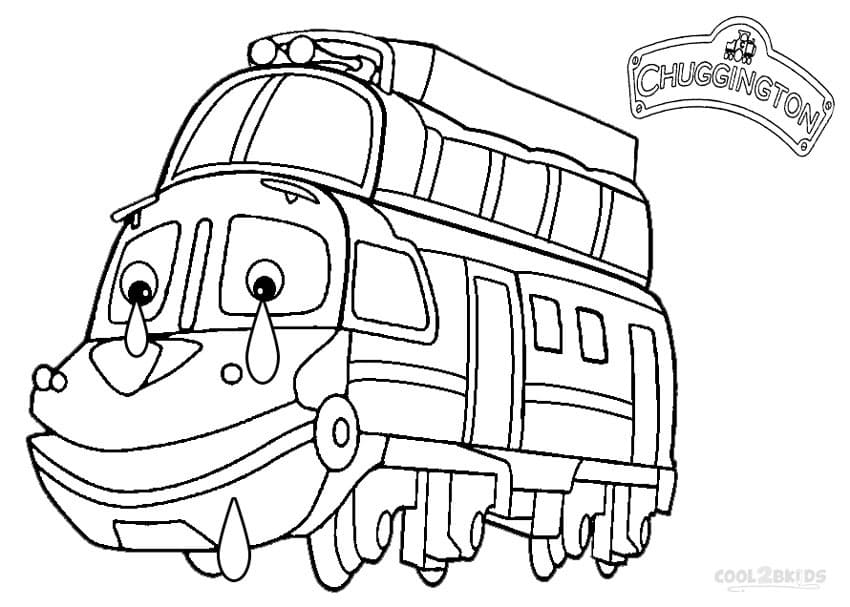 Tisknutelný Chuggington zadarmo omalovánka