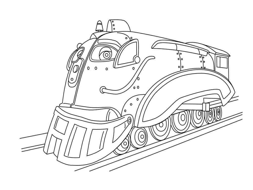Tisknutelný Chuggington zdarma omalovánka