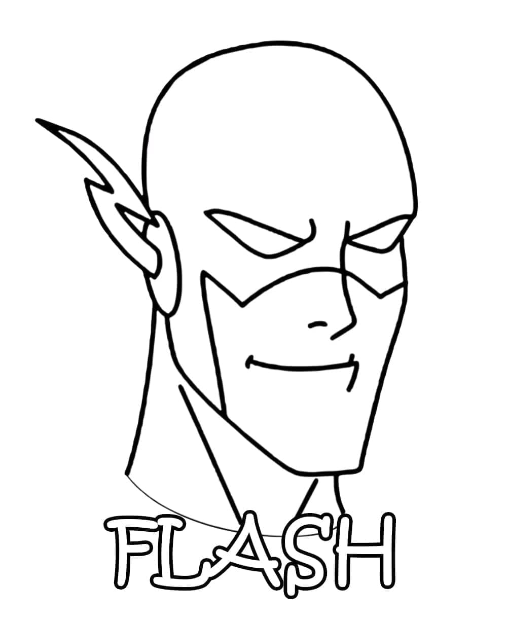 Tisknutelný Flash zdarma omalovánka