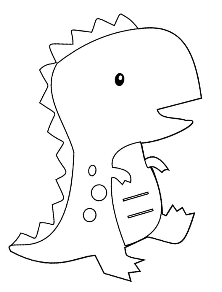 Tisknutelný T-Rex zadarmo omalovánka