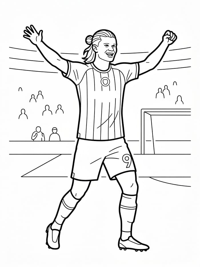 Omalovánky Erling Haaland