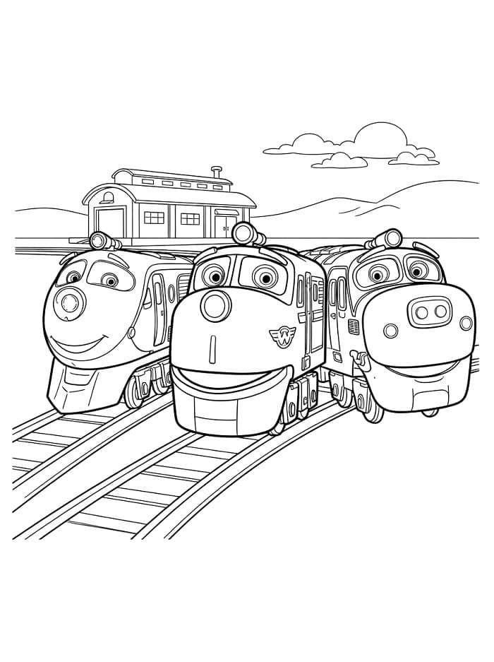 Usměvavý Chuggington omalovánka