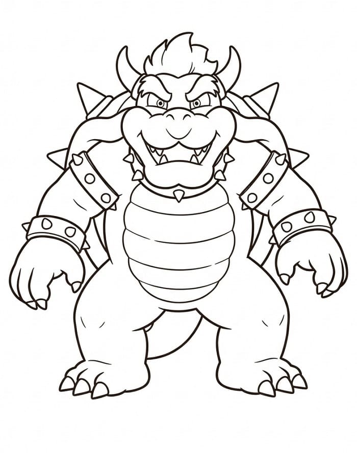 Úžasný Bowser omalovánka