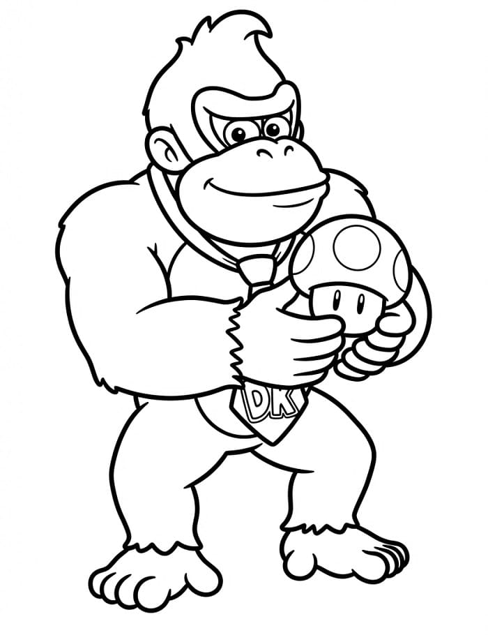 Úžasný Donkey Kong omalovánka