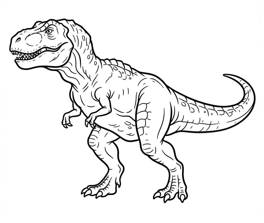 Velký T-Rex omalovánka