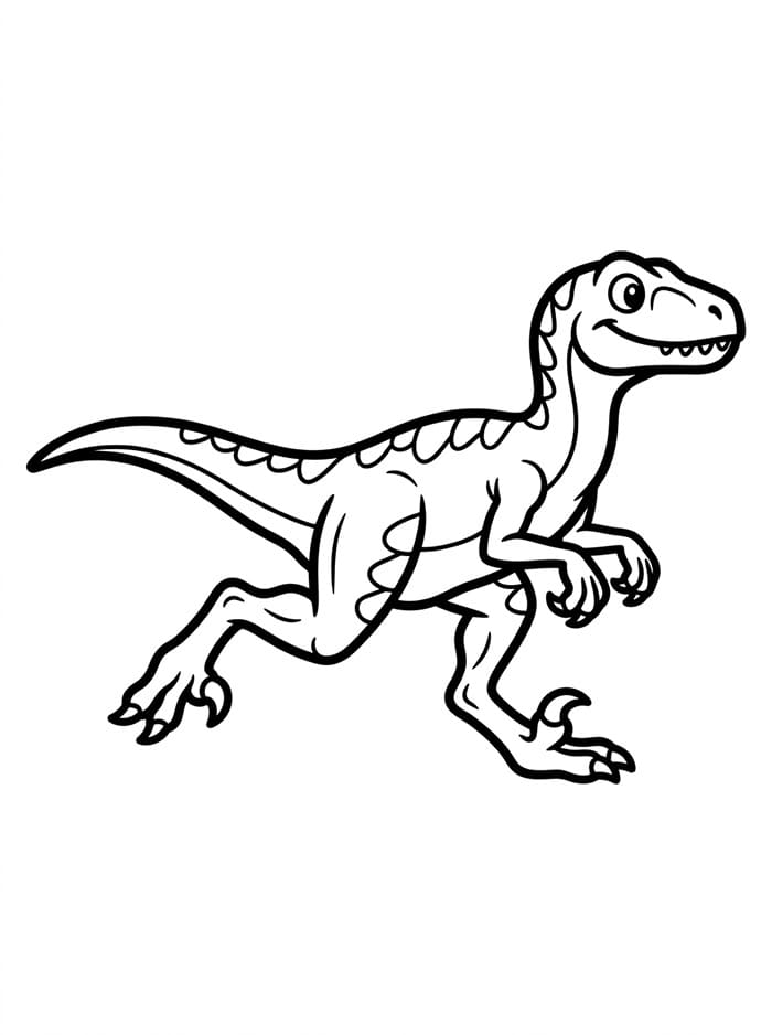Omalovánka Velociraptor zadarmo