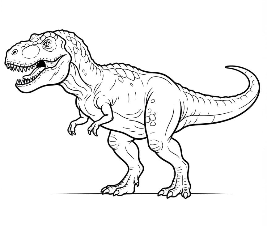 T-Rex omalovánky