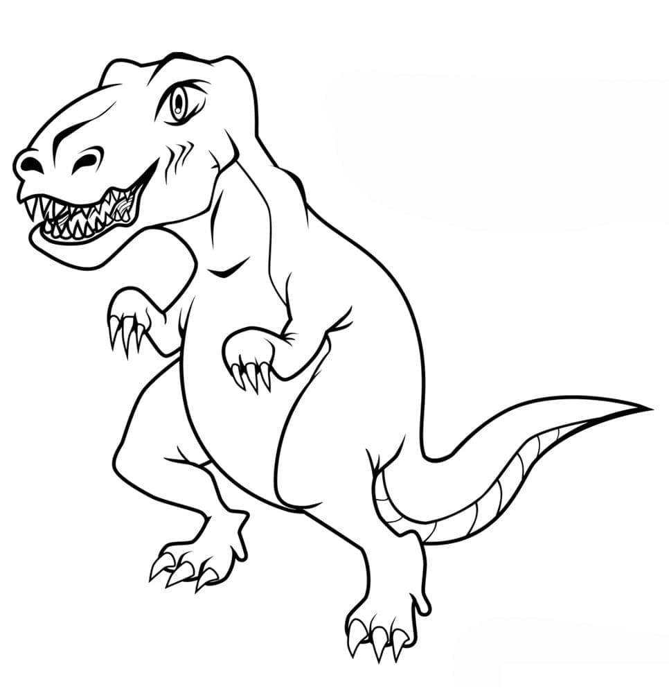 Vytisknout T-Rexe omalovánka