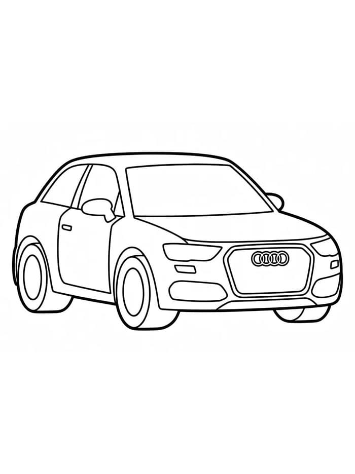 Audi auto omalovánka