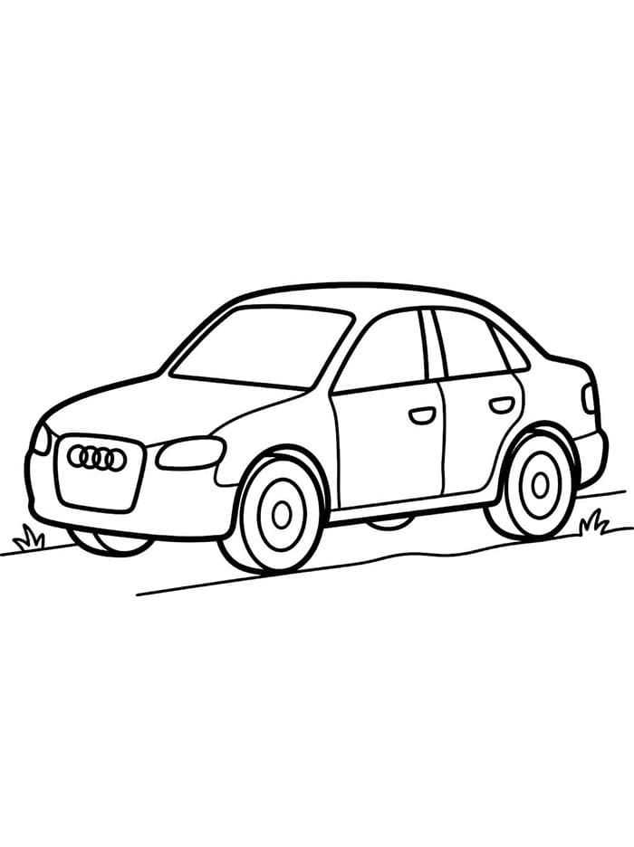 Audi k vytisknutí omalovánka