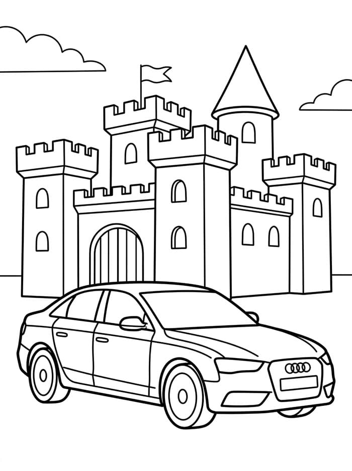 Audi pro děti omalovánka