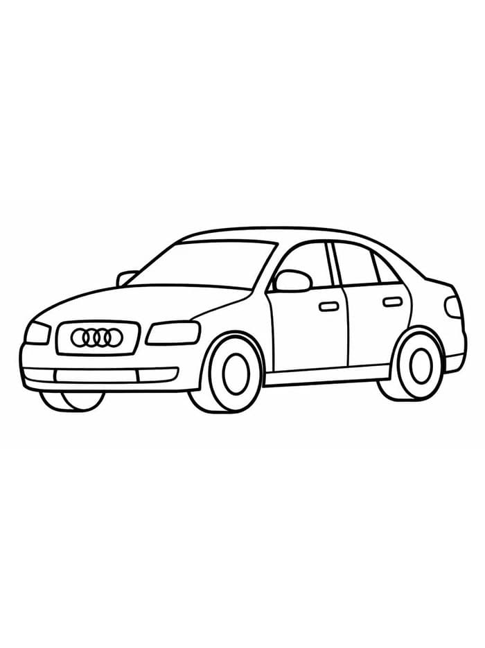 Audi tisknutelné omalovánka
