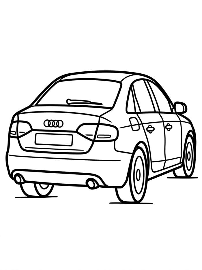 Audi zadarmo omalovánka