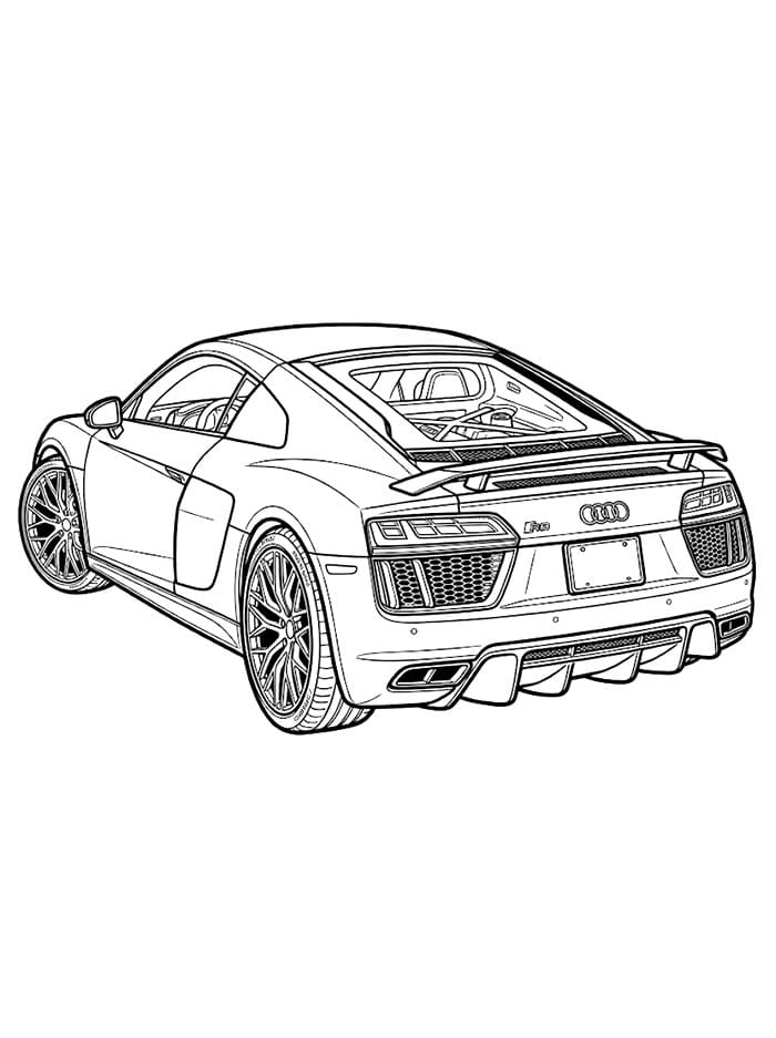 Audi zdarma pro děti omalovánka