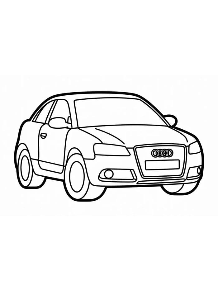 Audi zdarma omalovánka